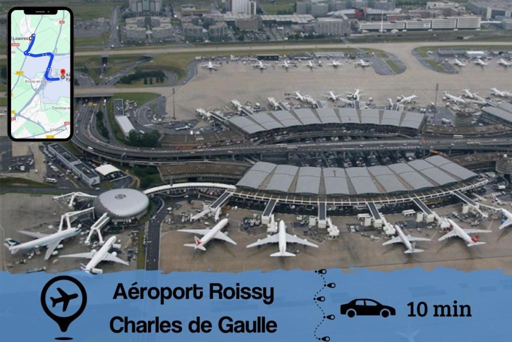 Smart House Airport Cdg, Asterix Appartement Louvres Buitenkant foto